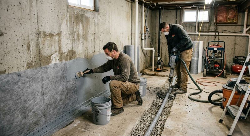 Basement Walls Waterproofing in Tuscaloosa, AL
