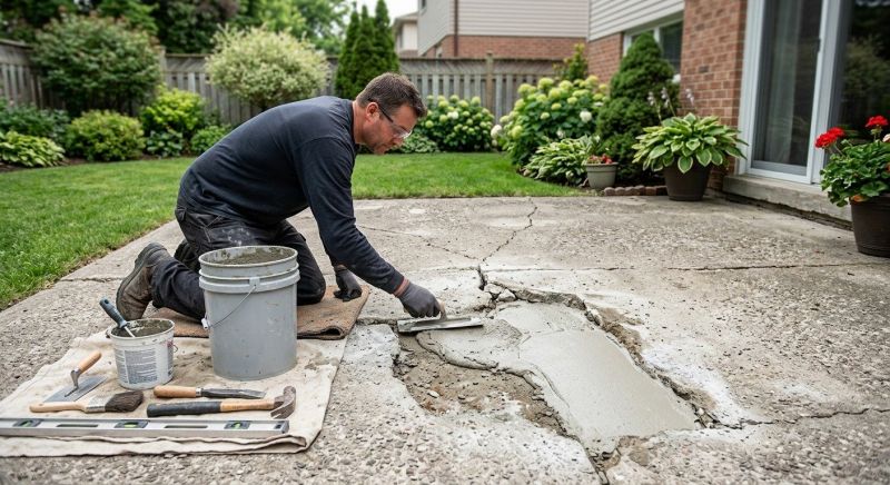 Cement Patio Repair in Albany, NY