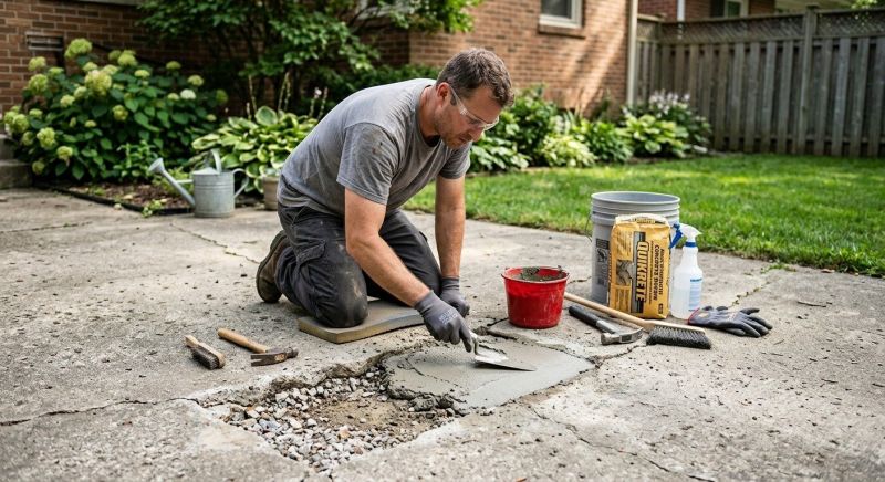 Cement Patio Repair in Des Moines, IA