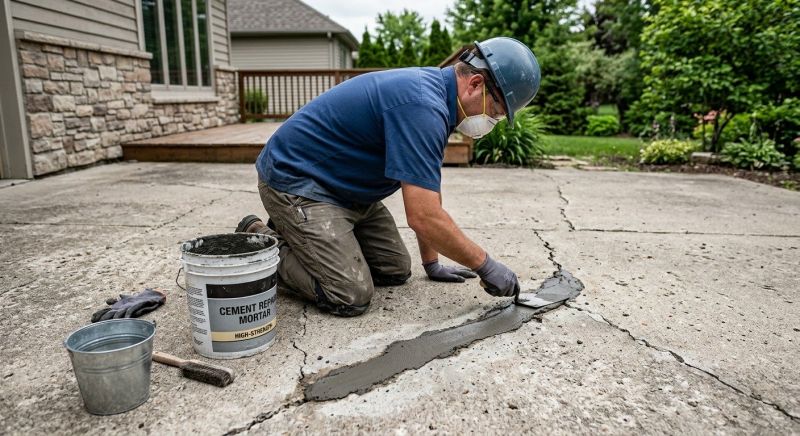 Chipped Concrete Repair in West Des Moines, IA
