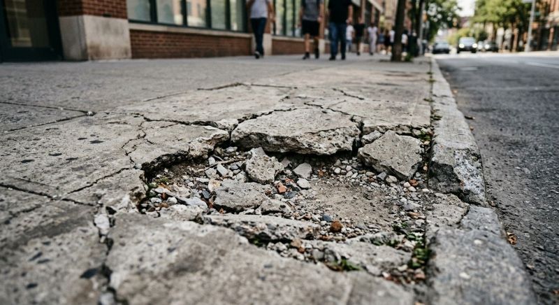 Chipped Concrete Repair in West Des Moines, IA