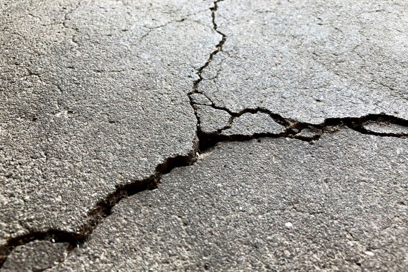 Completed Concrete Crack Repair