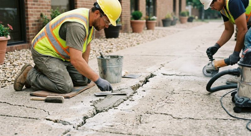 Cracked Concrete Repair in West Des Moines, IA